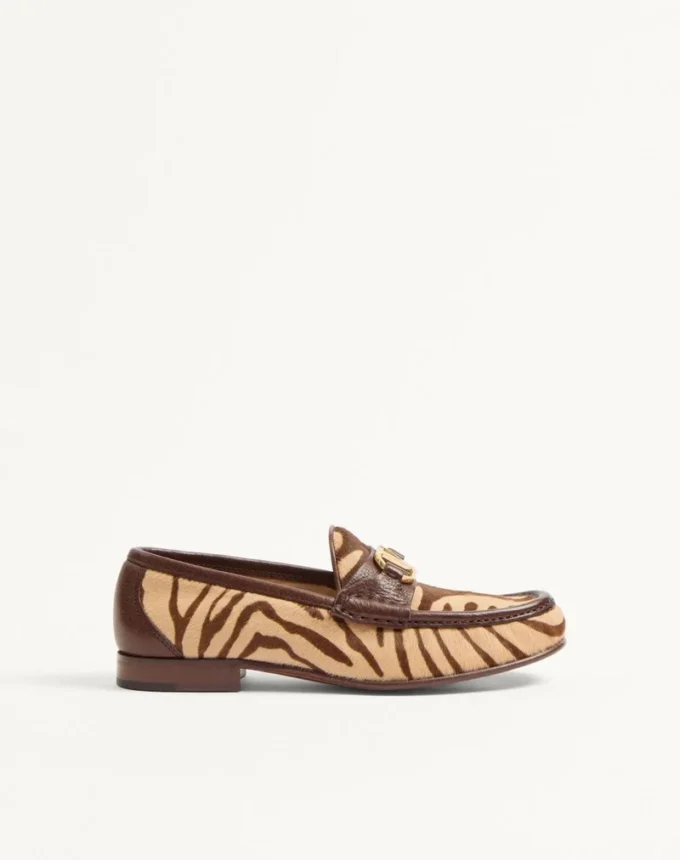 Vlogo Signature Loafer aus Kalbsleder mit Pony-Effekt, 20 mm