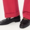 Vlogo Signature Loafer aus Ziegenleder mit Fransen