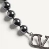 Vlogo Signature Metall-Halsband mit Swarovski®-Perlen Vlogo Signature Metall-Halsband mit Swarovski®-Perlen
