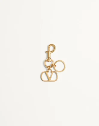 Vlogo Signature Metall-Taschenanhänger mit Schlüsselring