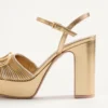 VLogo Signature Metallic-Plateausandalen mit Cornely-Stickerei 115 mm VLogo Signature Metallic-Plateausandalen mit Cornely-Stickerei 115 mm
