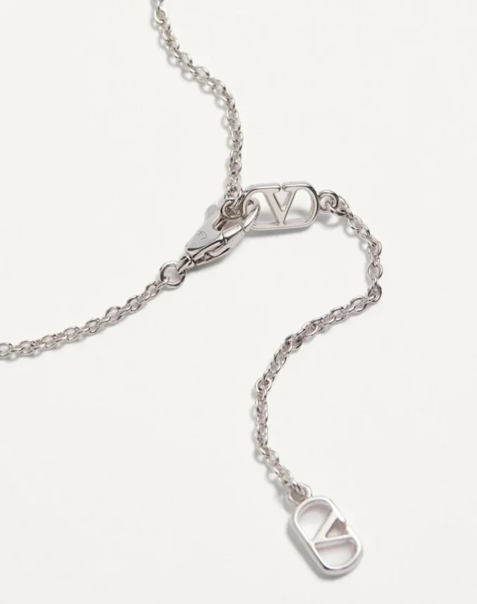 Vlogo Signature Metallkette mit Perlen und Swarovski®-Kristallen Vlogo Signature Metallkette mit Perlen und Swarovski®-Kristallen
