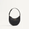 Vlogo Signature Mini-Hobo-Tasche aus genarbtem Kalbsleder Vlogo Signature Mini-Hobo-Tasche aus genarbtem Kalbsleder
