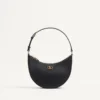 Vlogo Signature Mini-Hobo-Tasche aus genarbtem Kalbsleder Vlogo Signature Mini-Hobo-Tasche aus genarbtem Kalbsleder