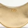 Vlogo Signature Mini-Hobo-Tasche aus laminiertem genarbtem Kalbsleder Vlogo Signature Mini-Hobo-Tasche aus laminiertem genarbtem Kalbsleder