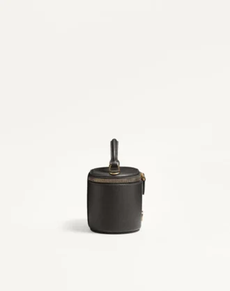 Vlogo Signature Mini-Kosmetiktasche aus genarbtem Kalbsleder Vlogo Signature Mini-Kosmetiktasche aus genarbtem Kalbsleder