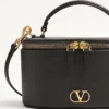 Vlogo Signature Mini-Kosmetiktasche aus genarbtem Kalbsleder Vlogo Signature Mini-Kosmetiktasche aus genarbtem Kalbsleder