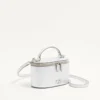 VLogo Signature Mini-Kosmetiktasche aus laminiertem genarbtem Kalbsleder VLogo Signature Mini-Kosmetiktasche aus laminiertem genarbtem Kalbsleder