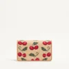 Vlogo Signature Mini-Umhängetasche aus Jacquard-Raffia mit Cherryfic-Muster Vlogo Signature Mini-Umhängetasche aus Jacquard-Raffia mit Cherryfic-Muster