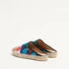 Vlogo Signature Mule aus Canvas mit optischem Pois-Muster, 25 mm