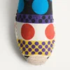 Vlogo Signature Mule aus Canvas mit optischem Pois-Muster, 25 mm