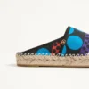 Vlogo Signature Mule aus Canvas mit optischem Pois-Muster, 25 mm