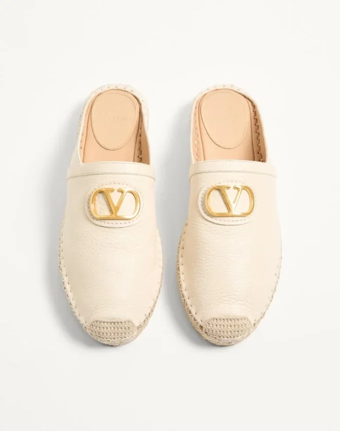 Vlogo Signature Mule aus genarbtem Kalbsleder 25 mm Vlogo Signature Mule aus genarbtem Kalbsleder 25 mm