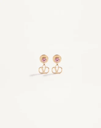 Vlogo Signature Ohrringe aus Metall und Swarovski®-Kristallen Vlogo Signature Ohrringe aus Metall und Swarovski®-Kristallen