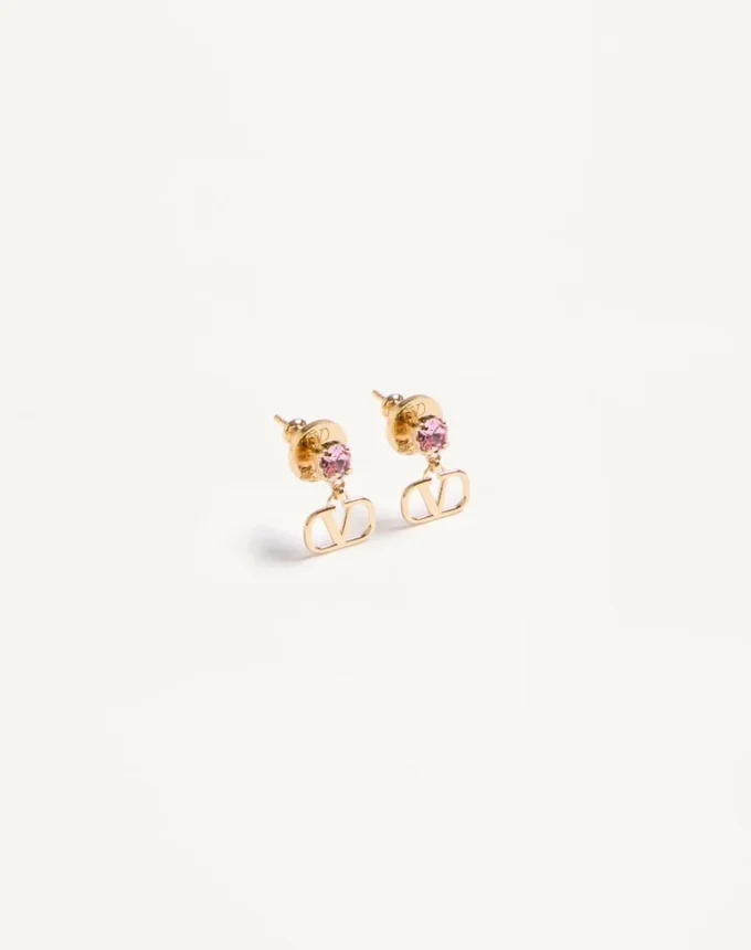 Vlogo Signature Ohrringe aus Metall und Swarovski®-Kristallen