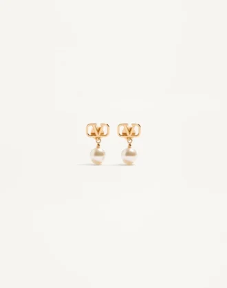 Vlogo Signature Ohrringe mit Swarovski®-Perlen Vlogo Signature Ohrringe mit Swarovski®-Perlen