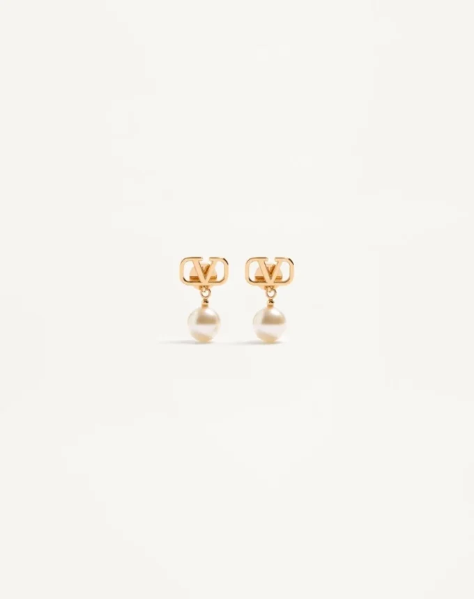 Vlogo Signature Ohrringe mit Swarovski®-Perlen Vlogo Signature Ohrringe mit Swarovski®-Perlen
