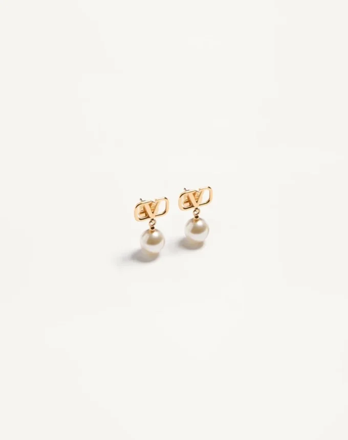 Vlogo Signature Ohrringe mit Swarovski®-Perlen Vlogo Signature Ohrringe mit Swarovski®-Perlen