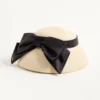 Vlogo Signature Panama-Bucket-Hat mit Satinschleife Vlogo Signature Panama-Bucket-Hat mit Satinschleife