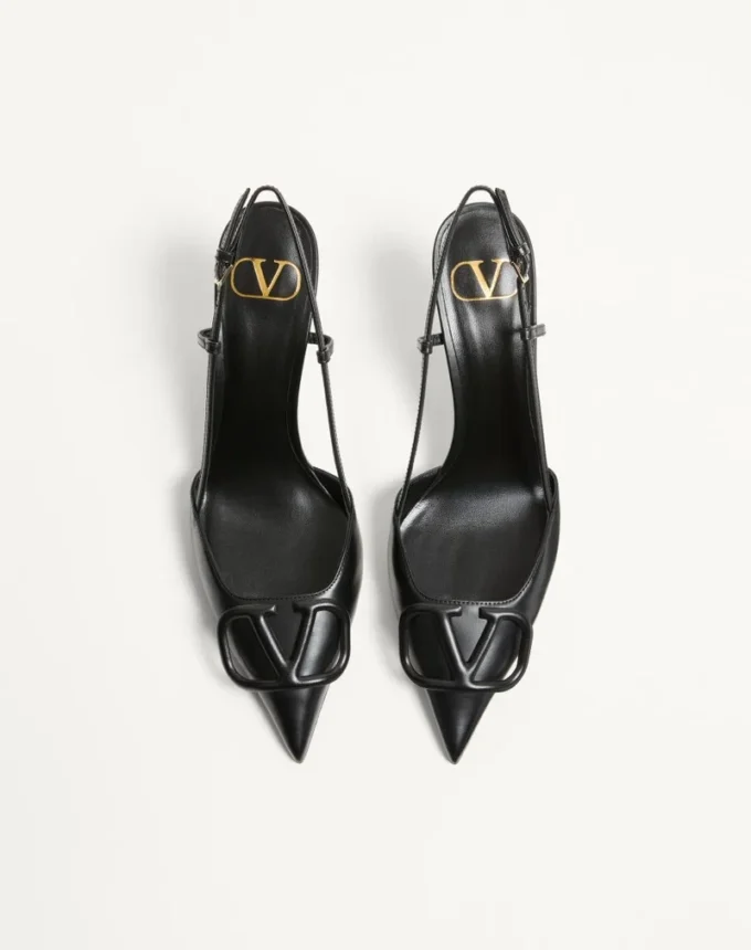 Vlogo Signature Pumps aus Kalbsleder mit Fersenriemen, 80 mm / 3,15 Zoll.