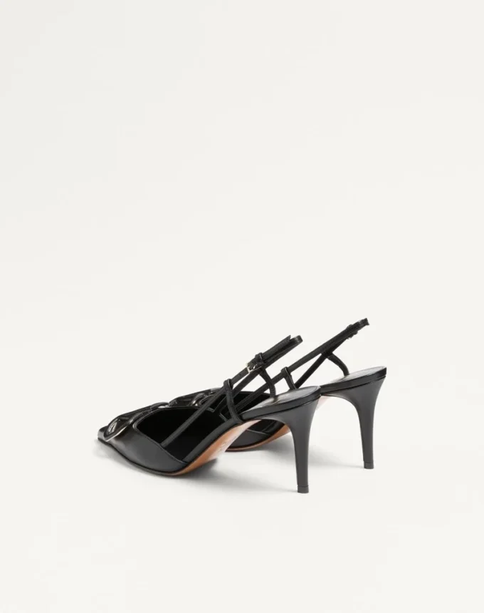 Vlogo Signature Pumps aus Kalbsleder mit Fersenriemen, 80 mm / 3,15 Zoll.