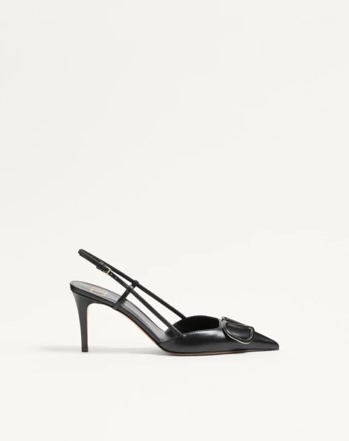 Vlogo Signature Pumps aus Kalbsleder mit Fersenriemen, 80 mm / 3,15 Zoll.