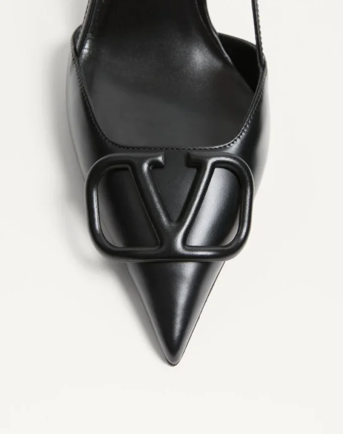 Vlogo Signature Pumps aus Kalbsleder mit Fersenriemen, 80 mm / 3,15 Zoll.