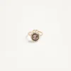 VLogo Signature Ring aus Metall, Emaille und Kristallen