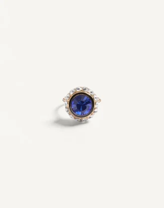 Vlogo Signature Ring aus Metall, Emaille und Kristallen Vlogo Signature Ring aus Metall, Emaille und Kristallen