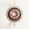 VLogo Signature Ring aus Metall, Emaille und Kristallen