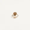 VLogo Signature Ring aus Metall, Emaille und Kristallen