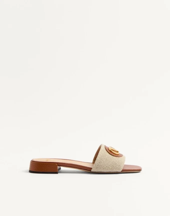 Vlogo Signature Slide Sandal aus Canvas 20 mm