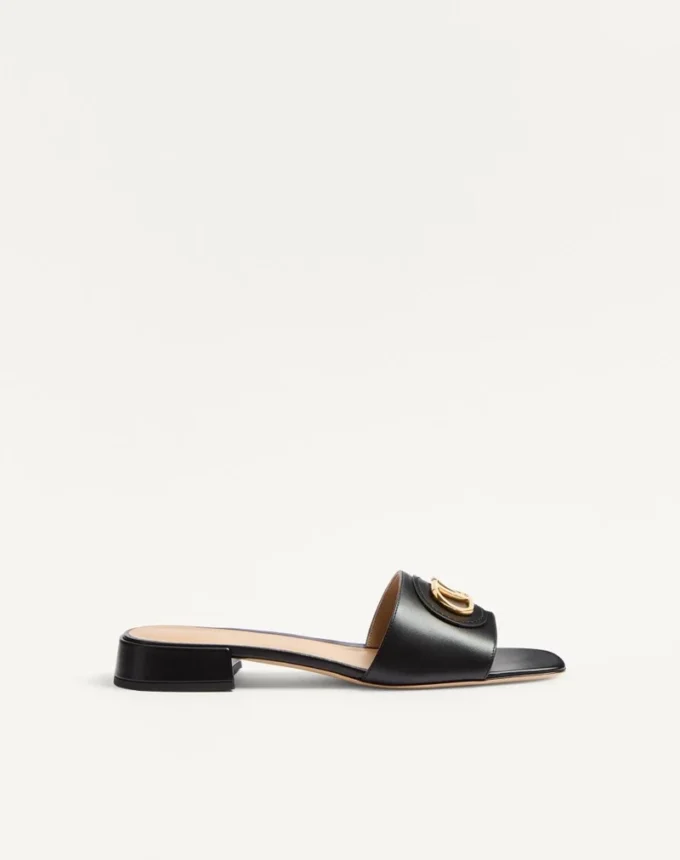Vlogo Signature Slide Sandal aus Kalbsleder 20 mm