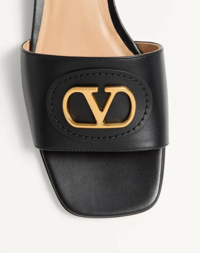 Vlogo Signature Slide Sandal aus Kalbsleder 20 mm