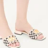 Vlogo Signature Slide Sandal aus Plus De Pois-Stoff 20 mm Vlogo Signature Slide Sandal aus Plus De Pois-Stoff 20 mm