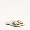 Vlogo Signature Slide Sandal aus Plus De Pois-Stoff 20 mm Vlogo Signature Slide Sandal aus Plus De Pois-Stoff 20 mm