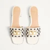 Vlogo Signature Slide Sandal aus Plus De Pois-Stoff 20 mm Vlogo Signature Slide Sandal aus Plus De Pois-Stoff 20 mm