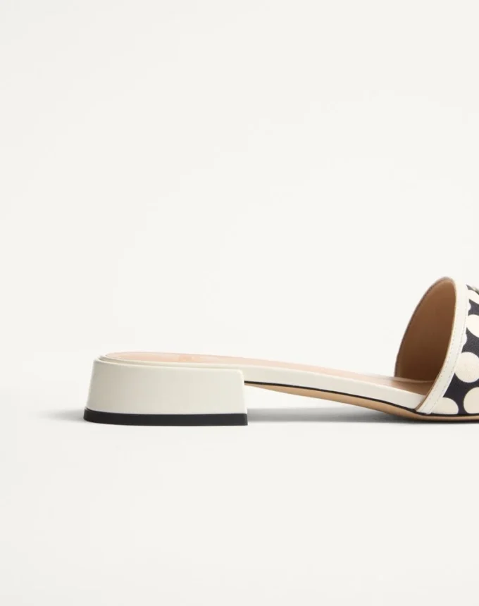 Vlogo Signature Slide Sandal aus Plus De Pois-Stoff 20 mm Vlogo Signature Slide Sandal aus Plus De Pois-Stoff 20 mm