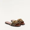 Vlogo Signature Slide Sandal mit Häkelstickerei Vlogo Signature Slide Sandal mit Häkelstickerei