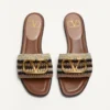 Vlogo Signature Slide Sandal mit Häkelstickerei Vlogo Signature Slide Sandal mit Häkelstickerei