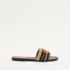 Vlogo Signature Slide Sandal mit Häkelstickerei Vlogo Signature Slide Sandal mit Häkelstickerei