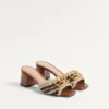 Vlogo Signature Slide Sandal mit Häkelstickerei 60 mm Vlogo Signature Slide Sandal mit Häkelstickerei 60 mm
