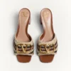 Vlogo Signature Slide Sandal mit Häkelstickerei 60 mm Vlogo Signature Slide Sandal mit Häkelstickerei 60 mm