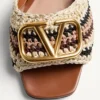 Vlogo Signature Slide Sandal mit Häkelstickerei 60 mm Vlogo Signature Slide Sandal mit Häkelstickerei 60 mm