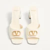 Vlogo Signature Slide-Sandale aus Kalbsleder 60 mm Vlogo Signature Slide-Sandale aus Kalbsleder 60 mm