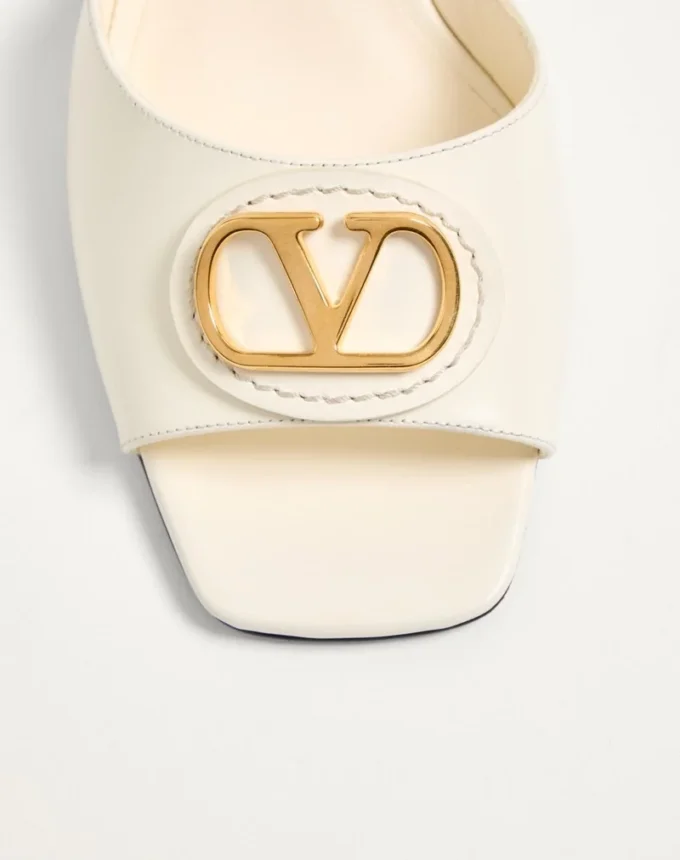 Vlogo Signature Slide-Sandale aus Kalbsleder 60 mm Vlogo Signature Slide-Sandale aus Kalbsleder 60 mm