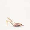 VLogo Signature Slingback Décolleté mit Cherryfic-Stickerei 80 mm VLogo Signature Slingback Décolleté mit Cherryfic-Stickerei 80 mm