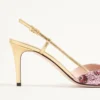 VLogo Signature Slingback Décolleté mit Cherryfic-Stickerei 80 mm VLogo Signature Slingback Décolleté mit Cherryfic-Stickerei 80 mm