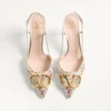 VLogo Signature Slingback Décolleté mit Rhombelle-Stickerei 80 mm VLogo Signature Slingback Décolleté mit Rhombelle-Stickerei 80 mm