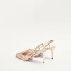 VLogo Signature Slingback Décolleté mit Rhombelle-Stickerei 80 mm VLogo Signature Slingback Décolleté mit Rhombelle-Stickerei 80 mm